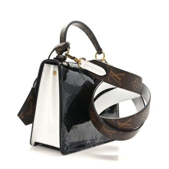 Louis Vuitton Spring Street Vernis Epi Monogram Black/White Leather - Picture 5 of 9